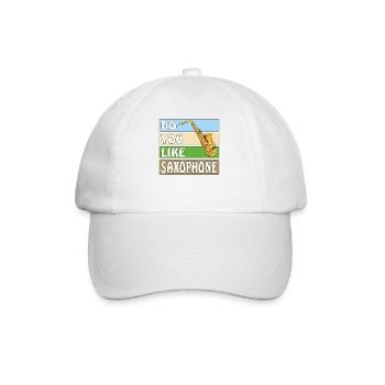 AIMEZ-VOUS LES SAXOPHONES - Casquette classique - blanc/blanc - Devant