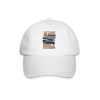 Save An Anvil Bang A Blacksmith Forging - Baseball Cap - white/white - Front