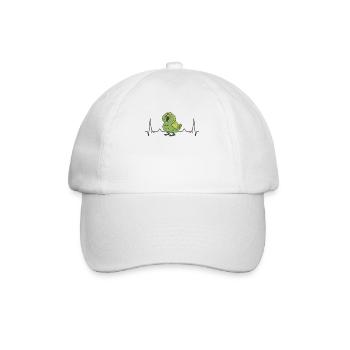Kakapo Heartbeat Night Parrot - Baseball Cap - white/white - Front