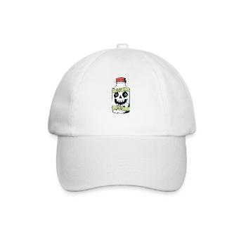 Dairy Is Scary Lactose Intolerant Funny Cheese Fun - Baseball Cap - white/white - Front