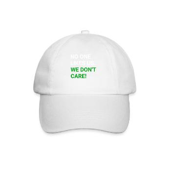 Personne ne nous aime - nous nous en fichons - Casquette classique - blanc/blanc - Devant