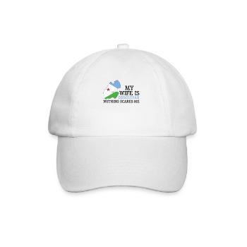 Nothing Scares Me My Wife Is Djiboutian Husband - Baseball Cap - white/white - Front