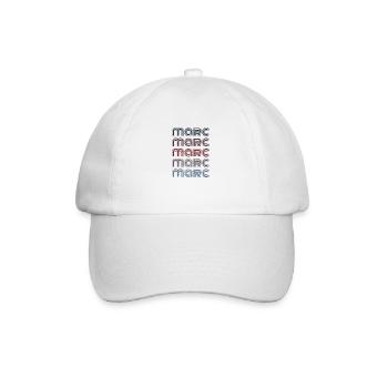 70s Retro Name Vintage Personalisieres Marc - Baseball Cap - white/white - Front