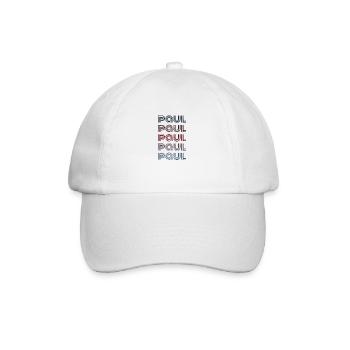 70s Retro Name Vintage Personalisieres Paul - Baseball Cap - white/white - Front