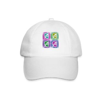 Beard Lover Bearded Man Retro - Baseball Cap - white/white - Front