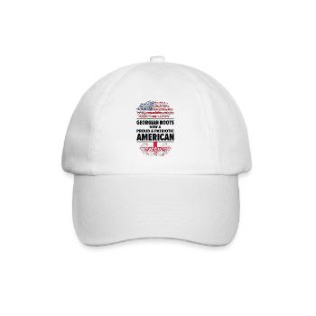 Georgian American Patriot USA Grown Georgia US - Baseball Cap - white/white - Front