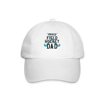 Field Hockey Dad Proud Field - Baseballkappe - Weiß/Weiß - Vorne
