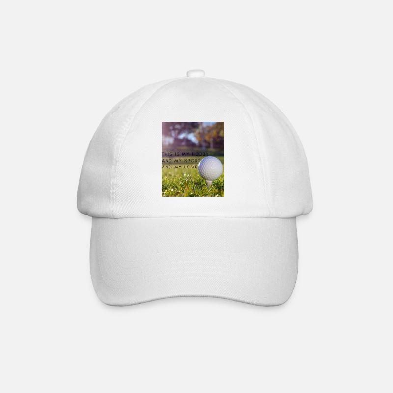 Liebe zum Golf - Baseballkappe - Weiß/Weiß