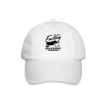 Furz Farting Crop Duster Dad Humor - Baseballkappe - Weiß/Weiß - Vorne