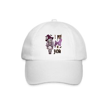 Zombie-Mädchen hat dich verzaubert - Baseballkappe - Weiß/Weiß - Vorne
