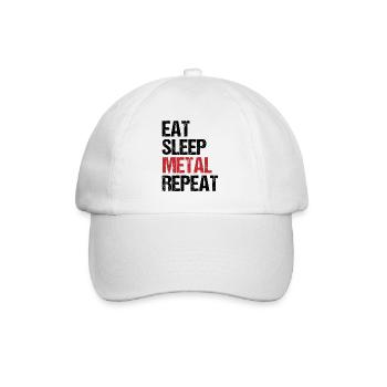 Lifestyle Metal Music Daily Routine Gift - Baseball Cap - white/white - Front