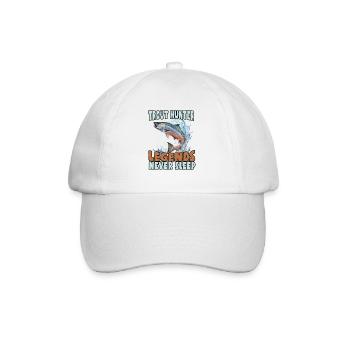 Fishing, Trout, Salmon, Fisherman, Angler, Perch - Baseball Cap - white/white - Front
