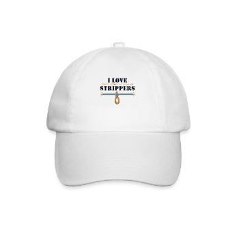 J’aime les strip-teaseuses Technicien en électronique Ingénieur électricien - Casquette classique - blanc/blanc - Devant
