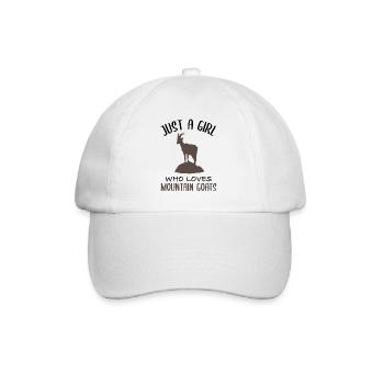 A girl and her mountain goats - Baseball Cap - white/white - Front