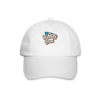 Field Hockey Dad Retro Hockey Dad - Baseballkappe - Weiß/Weiß - Vorne