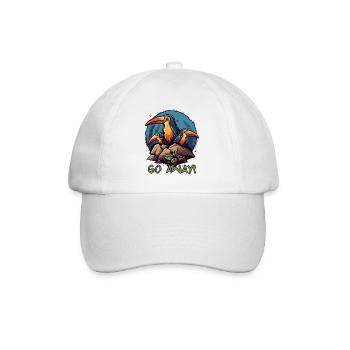 Ein paar alberne Vögel, hau ab! - Baseballkappe - Weiß/Weiß - Vorne