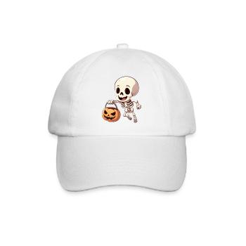 Halloween Happy Skeleton - Baseball Cap - white/white - Front