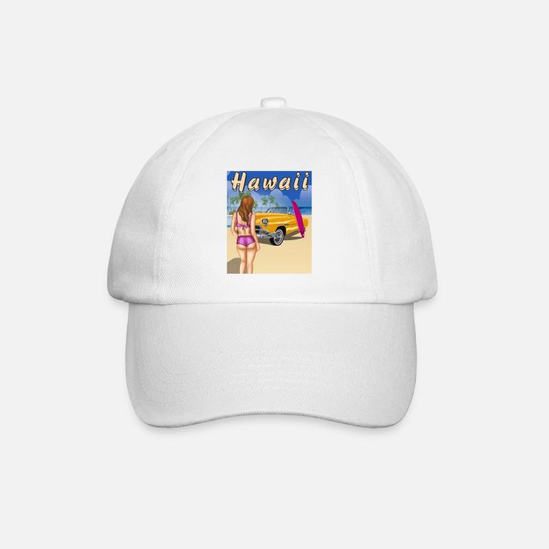 HAWAÏ - Casquette classique - blanc/blanc