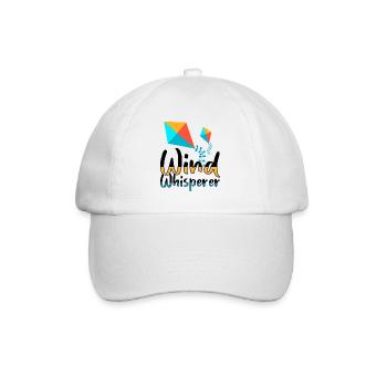Fly a Kite Hobby Wind Kiteboard Funny - Baseball Cap - white/white - Front