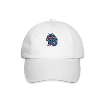Skateboard Skater Ramp Skating Skating Vintage - Baseball Cap - white/white - Front