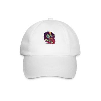 Skateboard Skater Skate Skate Skateboarder - Casquette classique - blanc/blanc - Devant