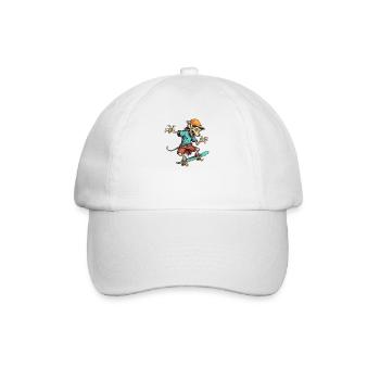 Skateboard Skater Ramp Skating Skating Kids - Baseball Cap - white/white - Front