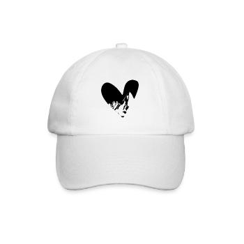 Heart - Mountain - (17) - Baseball Cap - white/white - Front
