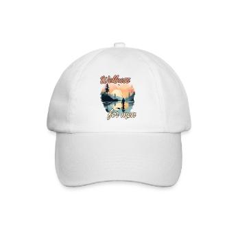Fishing gift for men fishing trip fisherman - Baseball Cap - white/white - Front
