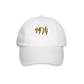BIRTHDAY YEAR 1974 - Baseball Cap - white/white - Front