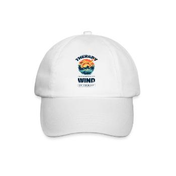 Kitesurf Kiteboard Kitesurfen Kite-Surf lustiges - Baseballkappe - Weiß/Weiß - Vorne