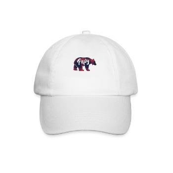 Papy Ours Idée Cadeau Assortis Pour La Famille - Casquette classique - blanc/blanc - Devant