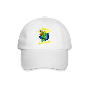 Fishing, Angler, Fisherman Fishing and Pike Fishing - Baseball Cap - white/white - Front