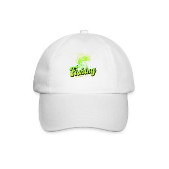 Fishing, Angler, Fisherman Fishing and Pike Fishing - Baseball Cap - white/white - Front