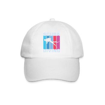 Scuba Diving, Scuba Diving, Holiday Sea Diver - Baseball Cap - white/white - Front