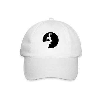 Goat - (7) - Baseball Cap - white/white - Front