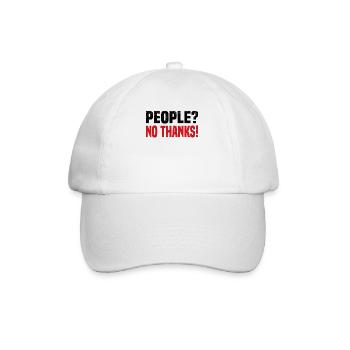 Misanthrope Antisocial Introvert - Baseball Cap - white/white - Front