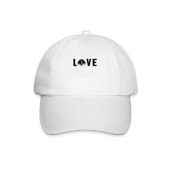 Love Glamping Campsite Tents Camper Camping - Baseball Cap - white/white - Front