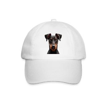 Doberman - Casquette classique - blanc/blanc - Devant