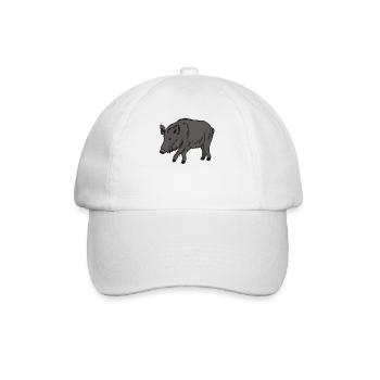 Mignon sanglier Woodland Animal Nature cadeau - Casquette classique - blanc/blanc - Devant