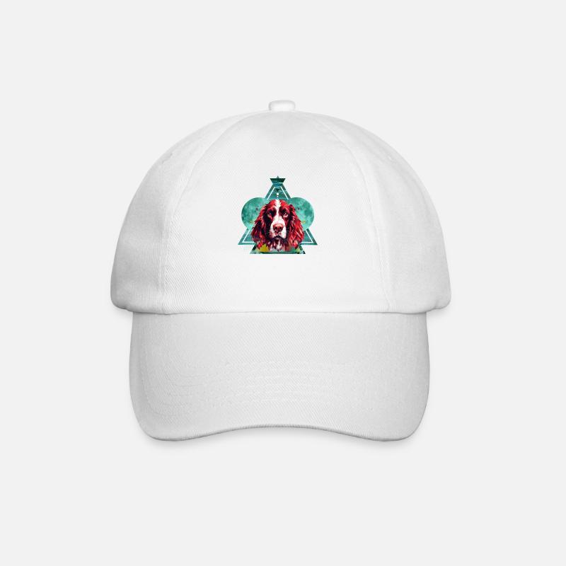 Chiens Accessoires de race de chien Épagneul springer anglais - Casquette classique - blanc/blanc