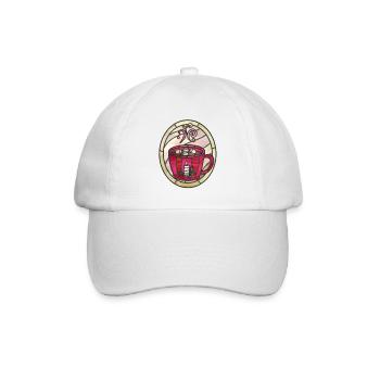Illustration de chocolat chaud. Confort hivernal. - Casquette classique - blanc/blanc - Devant