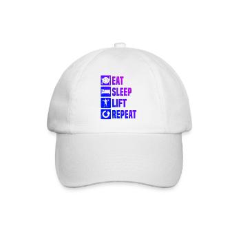Weightlifting Women's Fitness Strength Training Endurance - Baseball Cap - white/white - Front