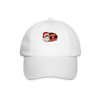 Yule Be Sorry: Angry Cat For Women Funny Christmas - Baseball Cap - white/white - Front