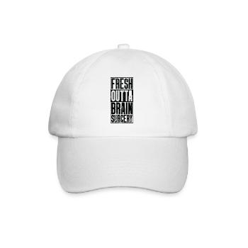 Fresh Outta Surgery - Brain - Baseball Cap - white/white - Front