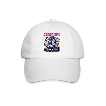 Gamer Girl Gaming & Gamer Femmes & Filles - Casquette classique - blanc/blanc - Devant