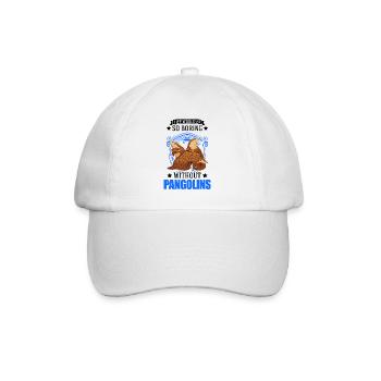 Pangolin Geschenk Schuppentier - Baseballkappe - Weiß/Weiß - Vorne