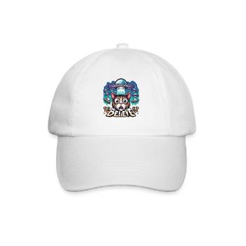 Lustiges Außerirdischer Alien Believe - Baseballkappe - Weiß/Weiß - Vorne