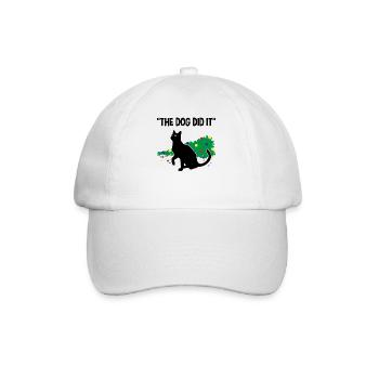 Chat espiègle culpabilité sur cadeau de chien - Casquette classique - blanc/blanc - Devant