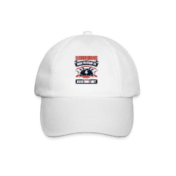 Devoir se déshabiller pour joindre les deux bouts Ingénieur électricien - Casquette classique - blanc/blanc - Devant
