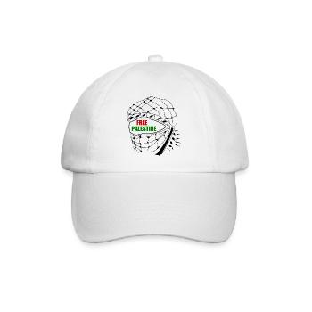 Free palestine - Baseball Cap - white/white - Front